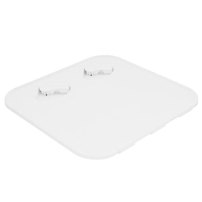Couvercle De Trappe Bateau 4 Pouces ABS Blanc - Trappe D'Inspection Ronde Antidérapante - Pour Pont Et Coque - 5