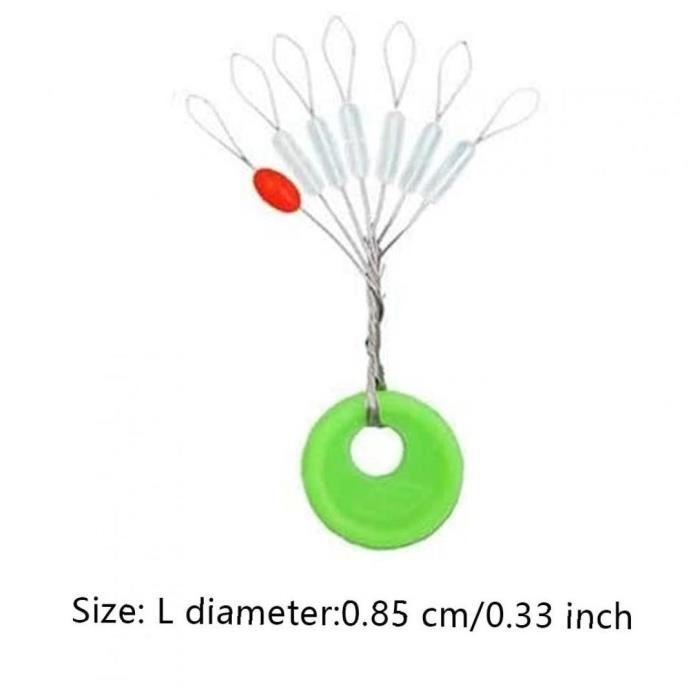 Bouchons Flotteurs En Silicone Pour Ligne De Pêche - Lot De 6, 5,4 Cm - Pour Stopper Le Flotteur, Réglable - 6