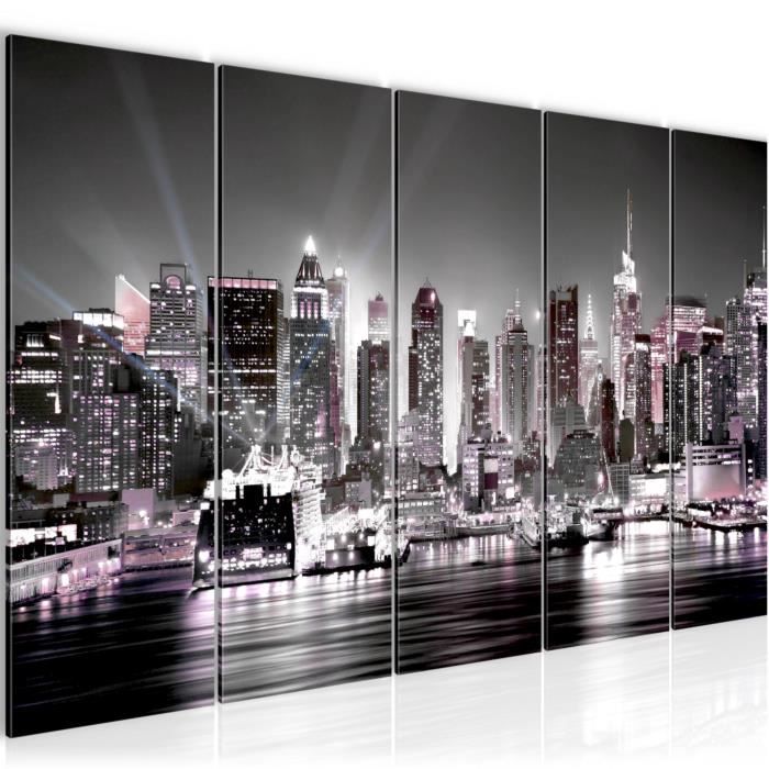 Toile Décorative 100 Cm - New York, Numéro 6402, Prête à Accrocher !