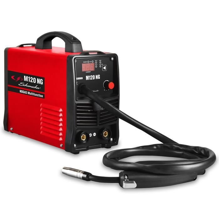 Poste à souder 3en1 Multi procédés MMA MIG sans gaz TIG Lift 120A Schumacher Poste à fil