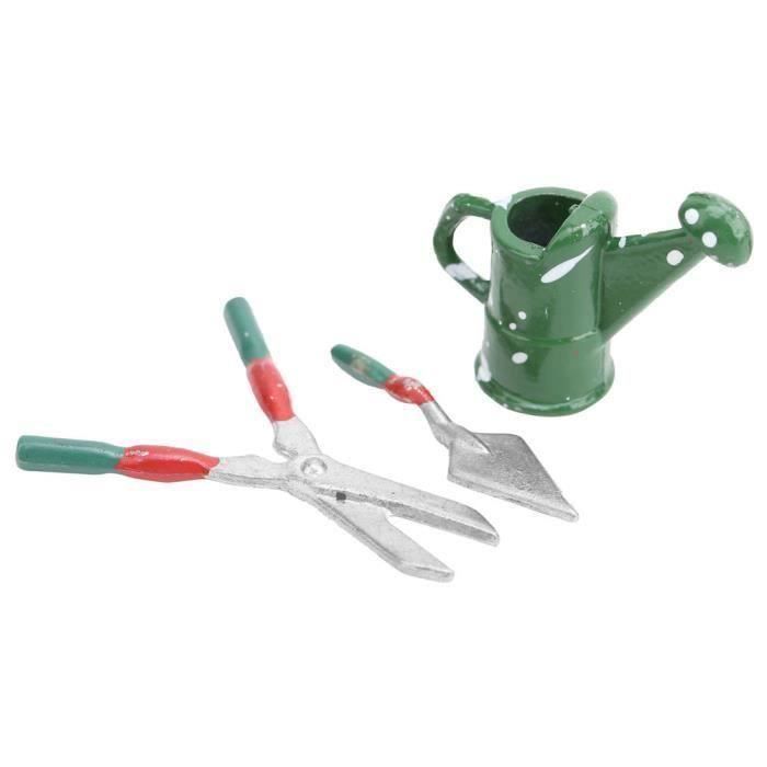 Arrosoir en étain pour maison de poupée, accessoires de jardin, Mini bouteille d'arrosage en Arrosoir en étain pour maison de poupée, accessoires de jardin, Mini bouteille d'arrosage en