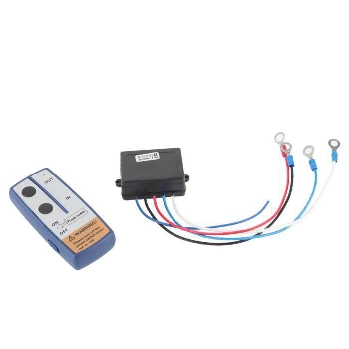 Kit Télécommande Filaire Pour Treuil électrique 12V 8000-20000LB - Prise 3 Broches - Pour Voiture, ATV, UTV - Contrôle à Distance