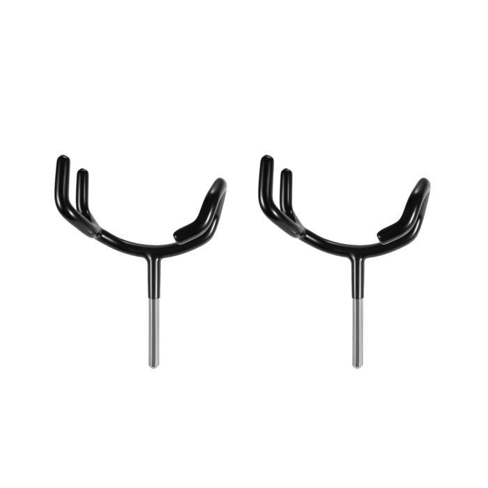 Dame De Nage Et Supports De Rame En Plastique – Lot De 2 – Noir Ou Jaune – Pour Canoë, Bateau Pneumatique, Support Canne – Léger, Robuste