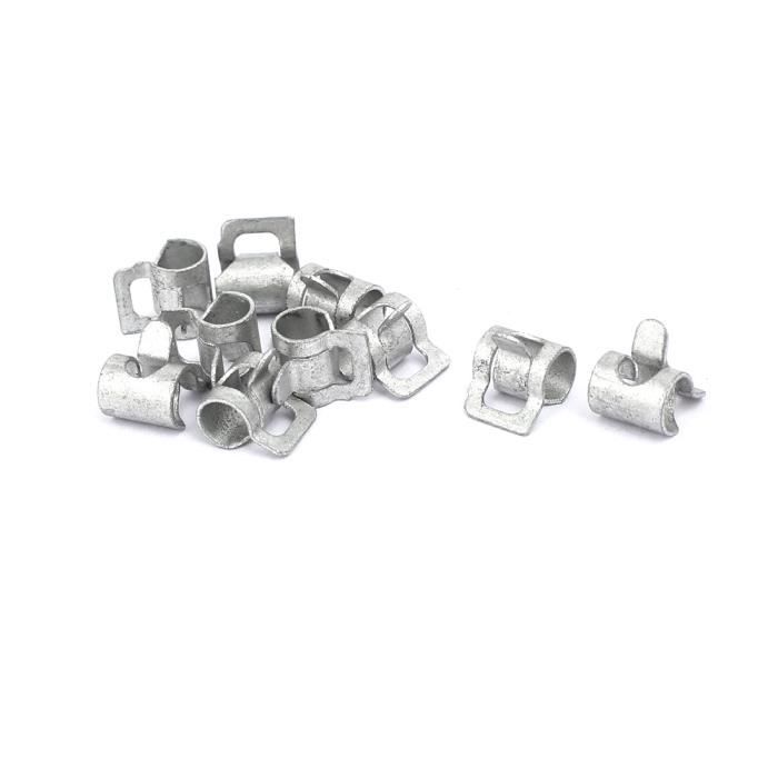 10 Colliers De Serrage à Ressort Acier 65Mn - Diamètre 25mm Pour Tuyaux