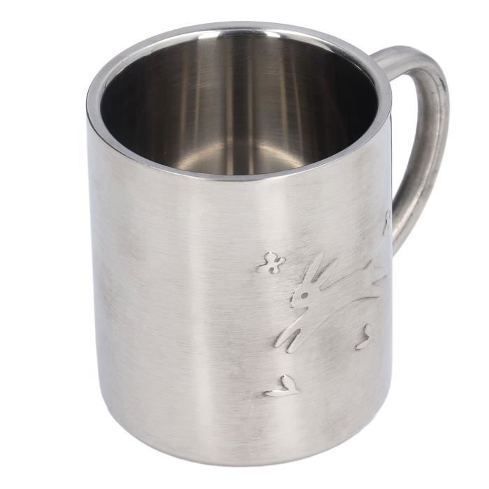 Tasse Thermo Acier Inoxydable 400ml Double Paroi - Mug Isotherme Café Camping Voyage - Or/Rose