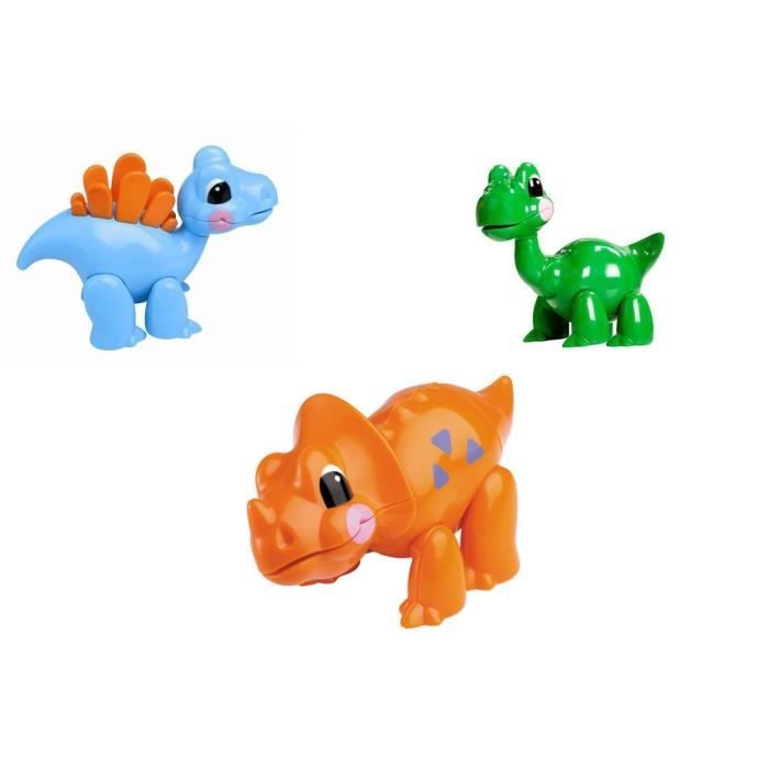 Jouet 1er age jeu éveil bébé garçon fille Lot 3 dinosaures animaux