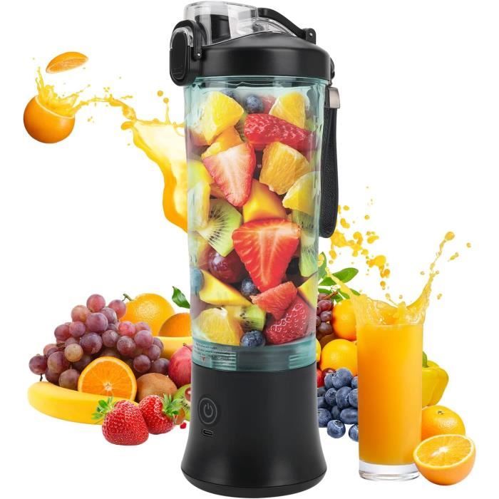 Portable Mixeur Juice Blender, Milk-shake, Jus De Fruits Et Lgumes,mixer,480ml,  Sans Bpa,mini Usb Blender Des Smoothies,100w,pour Sport Et Voyage Mais