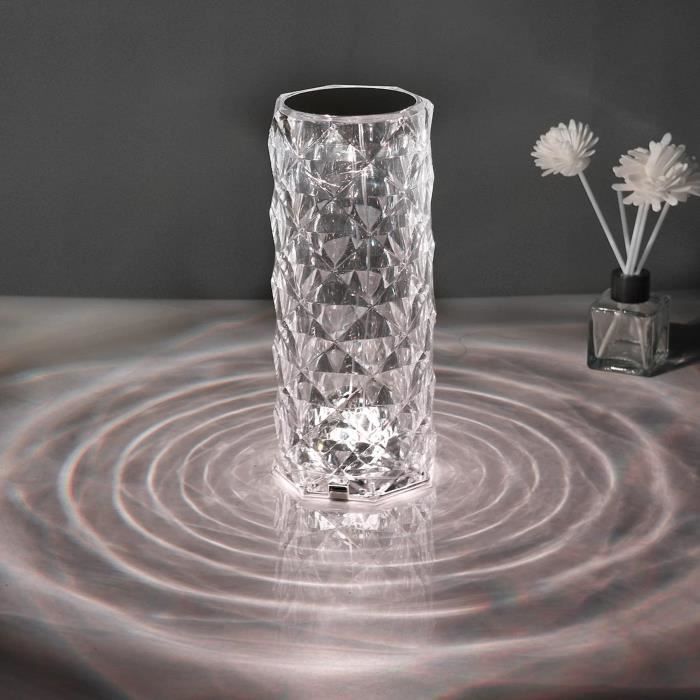Veilleuse LED GREENTREEN - Lampe De Nuit Tactile Rechargeable - 13 Couleurs - Avec Télécommande