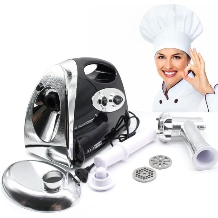 Hachoir à Viande électrique LAC 300W – Bol 3L – Inox – Neuf