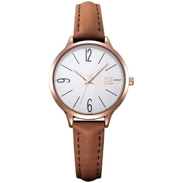Montre femme grand store cadran bracelet cuir