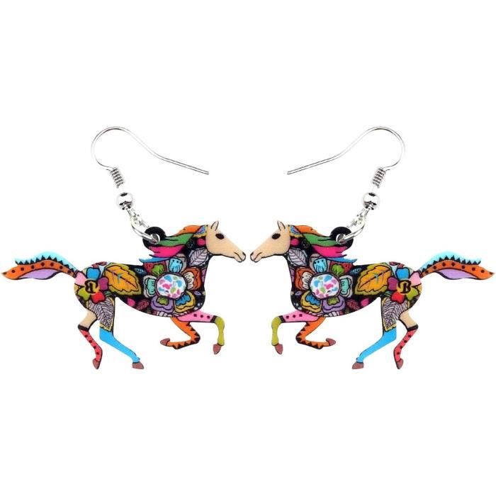 Boucles D'Oreilles Argent - Forme Petit Cheval - Dormeuses - Neuf Avec Étiquettes