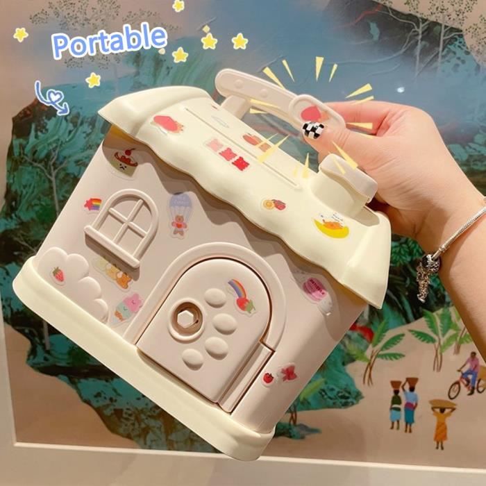 Enfants Tirelire Mignon Lapin Dessin Animé Animal Tirelire Résine Tirelire Cadeau Économies