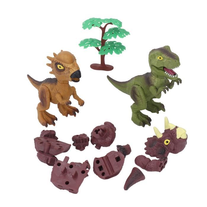 Lot De 4 Dinosaures à Ventouse Télescopiques - Jouets Lumineux LED Anti-stress - Pour Enfants, Voyages, Autisme - 8