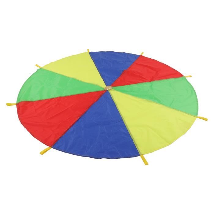 Jeux De Parachute Avec écureuil Parachute Arc-en-Ciel Parachute Des Enfants Jouer Jouet D'Éducation Préscolaire De Maternelle Arc-en-Ciel Tente De Jeu Multicolore (3m Jeux 5ans