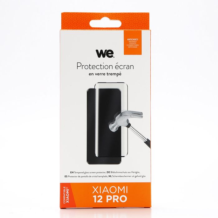 WE Verre Trempé pour [XIAOMI 12 PRO] - Film Protection Ecran Anti-Rayures 3D- Anti-Bulles dAir - Ultra Résistant - Dureté 9H Glass