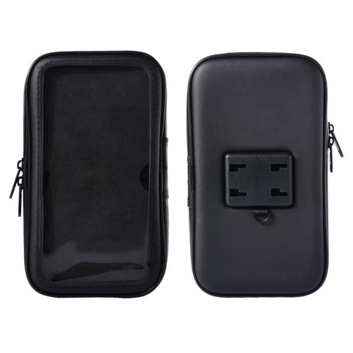 Support étanche Pour Smartphone Vélo - Pochette Guidon Rotative 360° - Compatible Smartphones Jusqu'à 7 Pouces