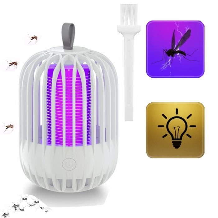 Seenlast Lampe Anti-Moustique UV 2x5W, Électrique 4200V, Tue Seenlast Lampe Anti-Moustique UV 2x5W, Électrique 4200V, Tue