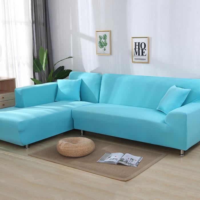 4 pièces housse canapé extensible 3 places 3 housses coussin - France