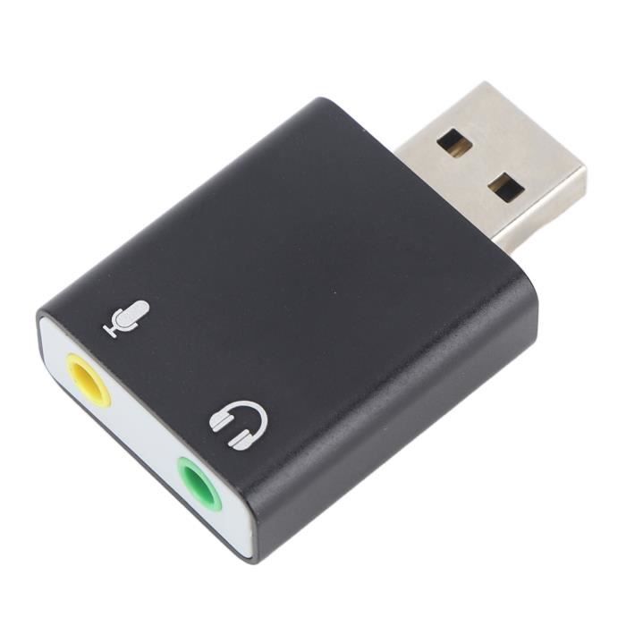 Carte Son USB Externe Avec Contrôle De Volume - Adaptateur Audio USB Vers Jack 3.5 Mm Pour PC, Casque Et Streaming