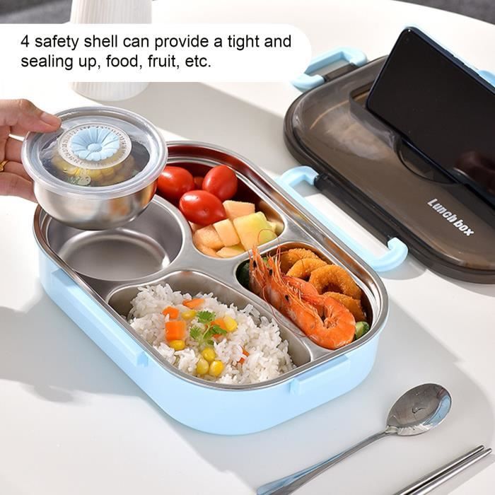 Boîte à Lunch Chauffante Sans Fil - Récipient Inox 500 Ml, Batterie Intégrée, Chauffage Rapide 25W - 4