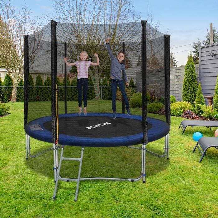 Tente/auvent Pour Trampoline Rond 6 Poteaux - Tissu Oxford Argenté Imperméable - Tailles 6FT à 12FT (1,83m à 3,66m)