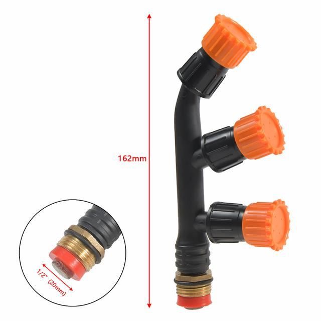 Lot De 5 Buses De Pulvérisation à Jet Plat 1/4 BSPT - PP, Angle 65°, Orifice 2 Mm, Pour Nettoyage, Refroidissement, Arrosage - 7