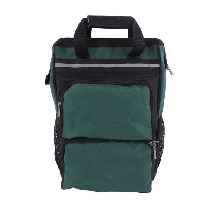 Sac à outils 66 poches, sac à dos robuste pour électriciens, construction, hommes