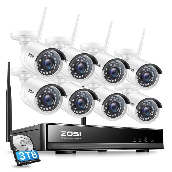 ZOSI H.265 8CH 5MP Lite DVR Enregistreur Vidéo Surveillance Avec 4pcs 1980TVL Caméra De Surveillance Extérieure IP66, 24pcs LEDs IR Contrôle à Distance Et Alerte Instantanée, Sans Disque Dur - Foto 6