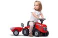 Porteur tracteur Massey Ferguson avec remorque - FALK - Pour enfants dès 12 mois - 60% plastique recyclé-1