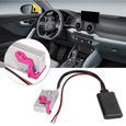Fafeicy Audio de musique de voiture Adaptateur de câble 32 broches Kit Bluetooth de voiture Aux pour Audi A3 A4 A6 A8 TT R8 RNS-E-1