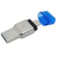 Lecteur de cartes microSD MobileLite DUO 3C - KINGSTON - Double interface USB - Boîtier métallique robuste-1