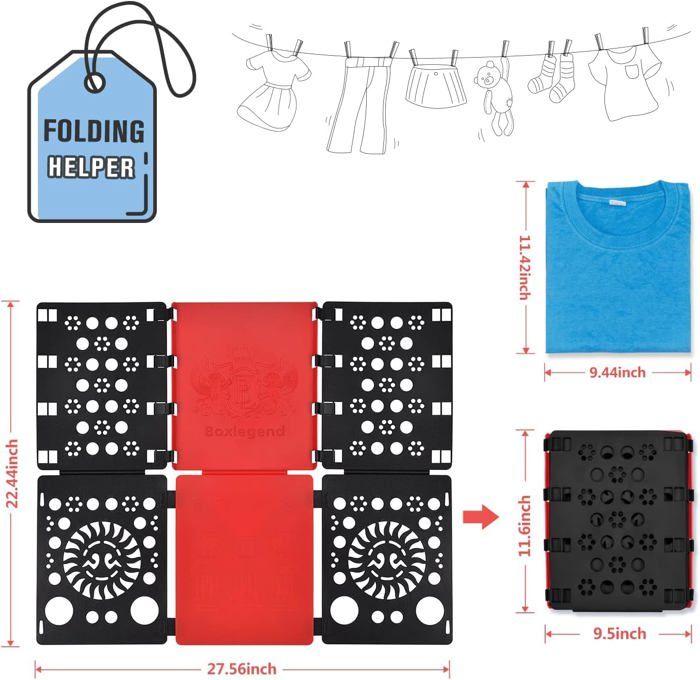 Plieur De Vetement Plieur De Linge Planche À Plier, Planche À Plier Le Linge Pour enf-ant Adulte Plie Chemise Plieuse Vêtements Format Pour Vetement Chemise T Shirt Tee Shirts