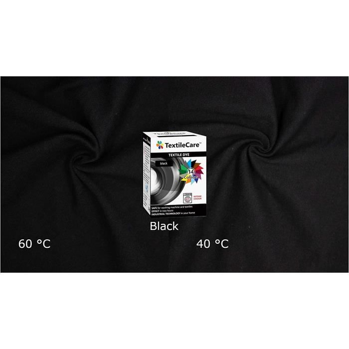 Teinture noir prêt à l' emploi pour 600 grammes de tissu vetement c