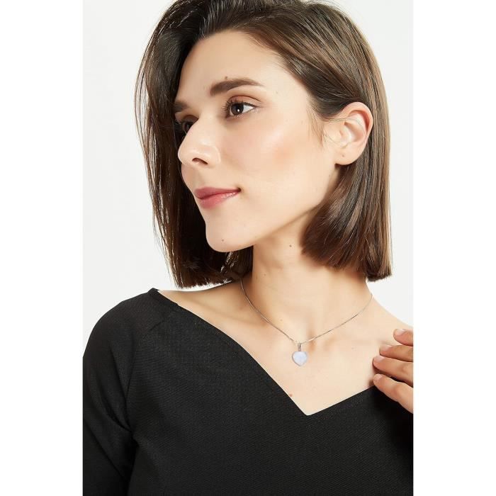 Collier pierre hotsell de lune femme