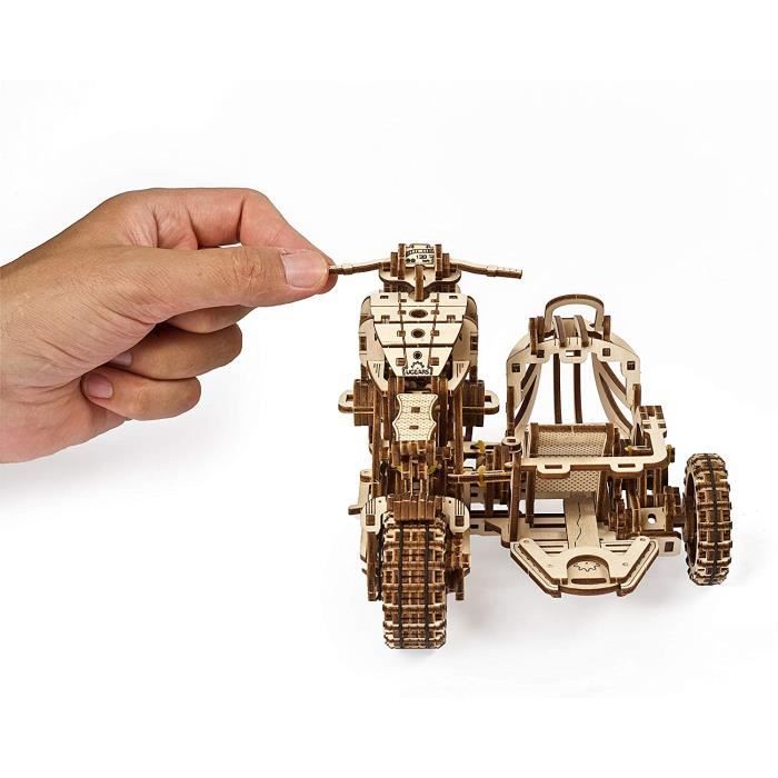 UGEARS Moto en Bois à Construire – Kit de Bricolage – Miniature Mécanisée  Fonctionnante – Moteur à Elastique et Grande Roue Arr A6 - Cdiscount Jeux -  Jouets
