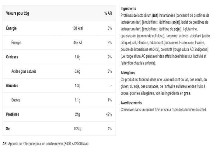 Whey concentrée BioTech USA - 100% Pure Whey - Raspberry Cheesecake ...