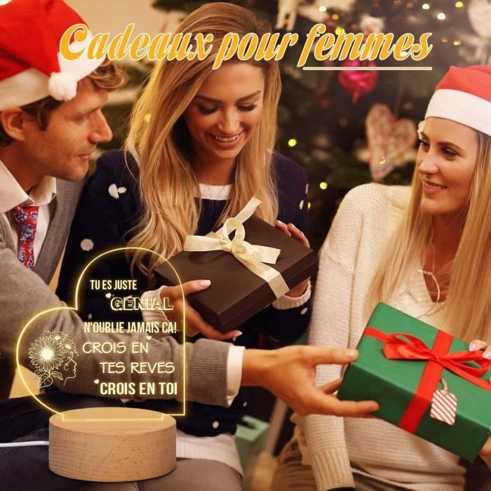 Cadeau Personnalisé - Veilleuse Gravée avec Photo Cadre - Cadeaux pour Noël  - Cdiscount Maison