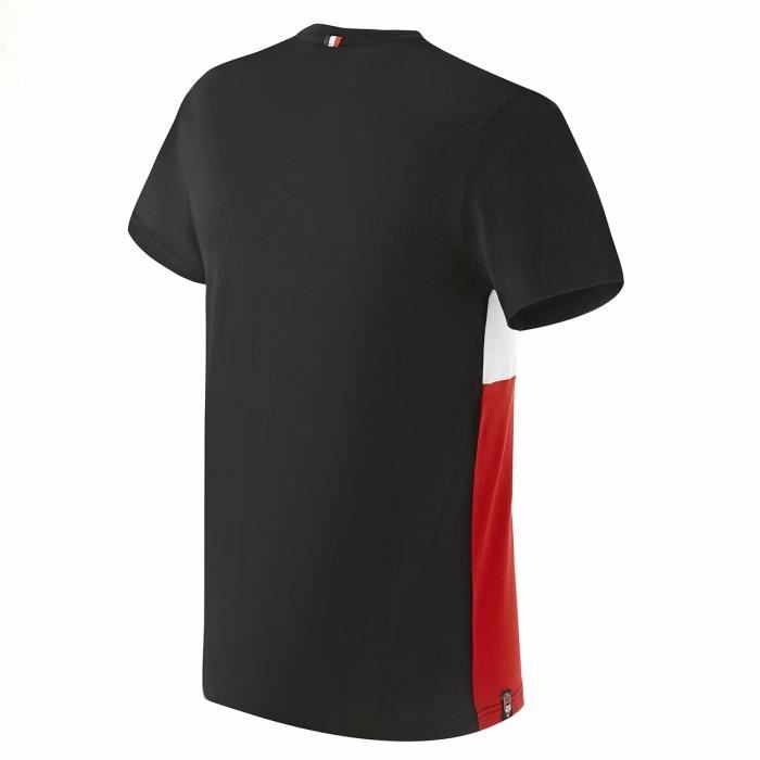 T shirt Homme LOU Rugby Tricolore Officiel Lyon Rouge Cdiscount Sport