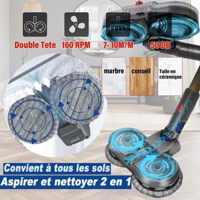Brosse pour Aspirateur Dyson V10 V8 V7 V11 V15, Tete de Vadrouille