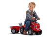 Porteur tracteur Massey Ferguson avec remorque - FALK - Pour enfants dès 12 mois - 60% plastique recyclé-2