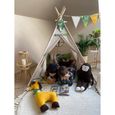 Tente de jeu pour enfants - Tipi - izabell - 100% coton - bois naturel - aluminium-2