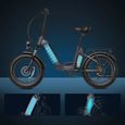 Vélo Électrique avec double batterie - Fafrees FF20 Polar Fat Bike- 48V 20.8Ah Portée maximale 160 km - 20*4.0 Gros Pneus -rouge-2