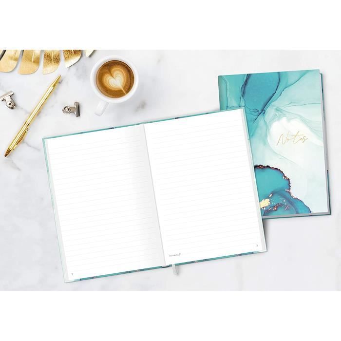 Carnet de notes A5 ligné [Émeraude doré] de Trendstuff by Häfft | 124
