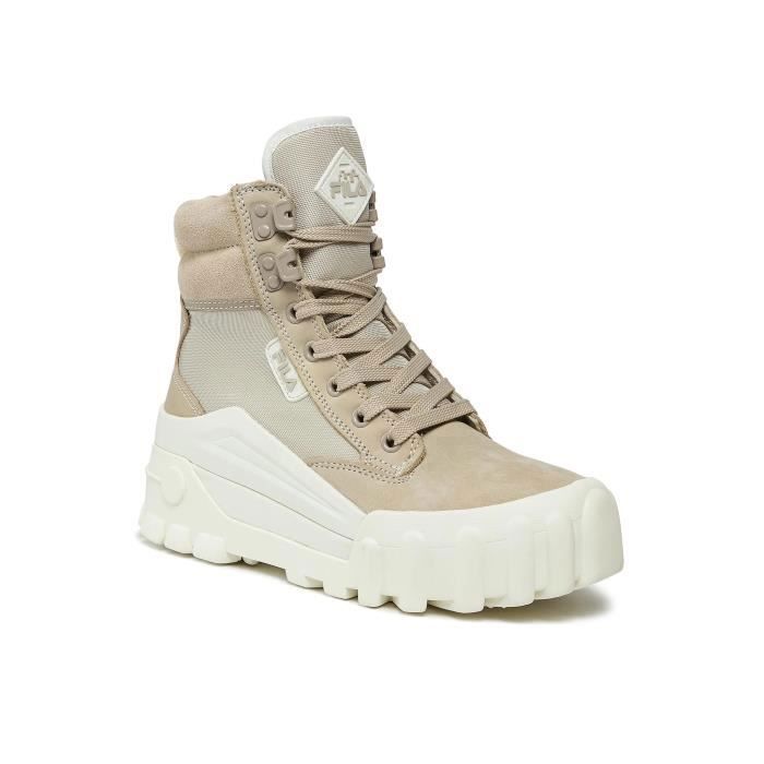 Baskets femme FILA Grungelution Mid Wmn Beige