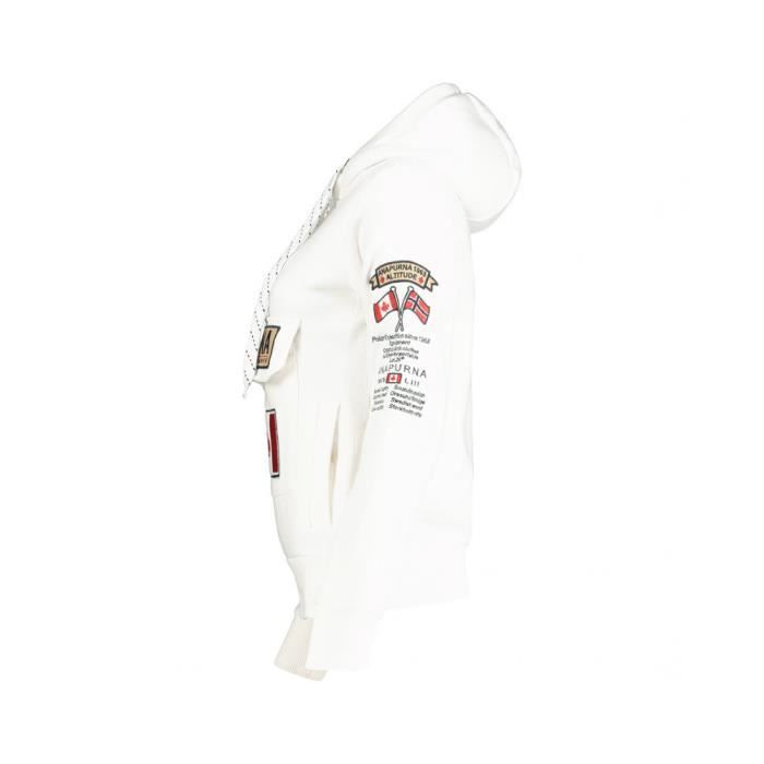Anapurna Gymana Men Sweat A Capuche Zip Poches Homme Sweatshirt Pull Logo Manches Longues Chaud Cadeau Ideal Hommes Blanc Cdiscount Pret a Porter