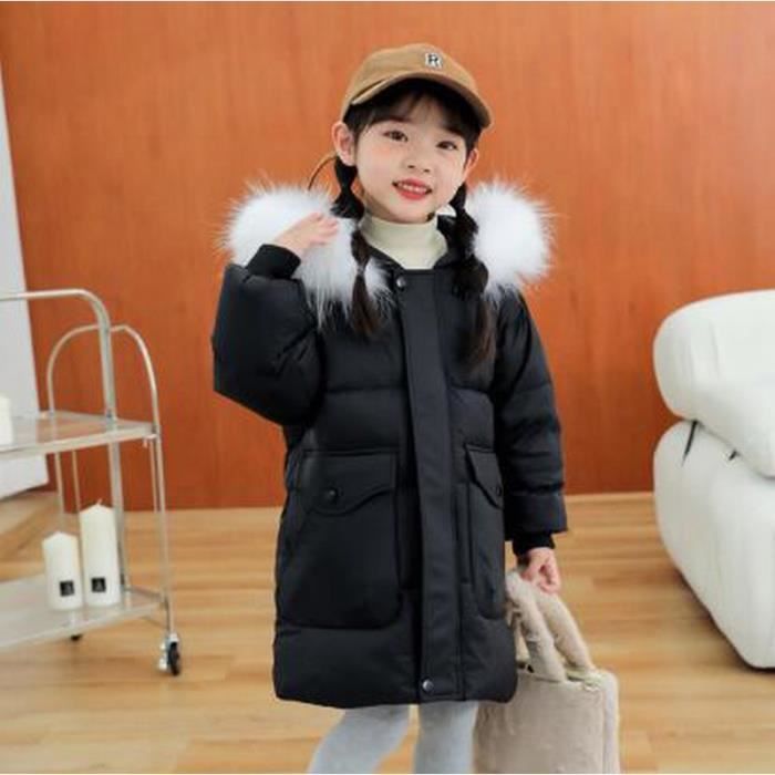 Manteau hiver enfant avec capuche et rembourrage doudoune fille garçon