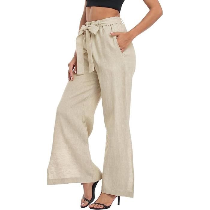Pantacourt en lin pour femme best sale