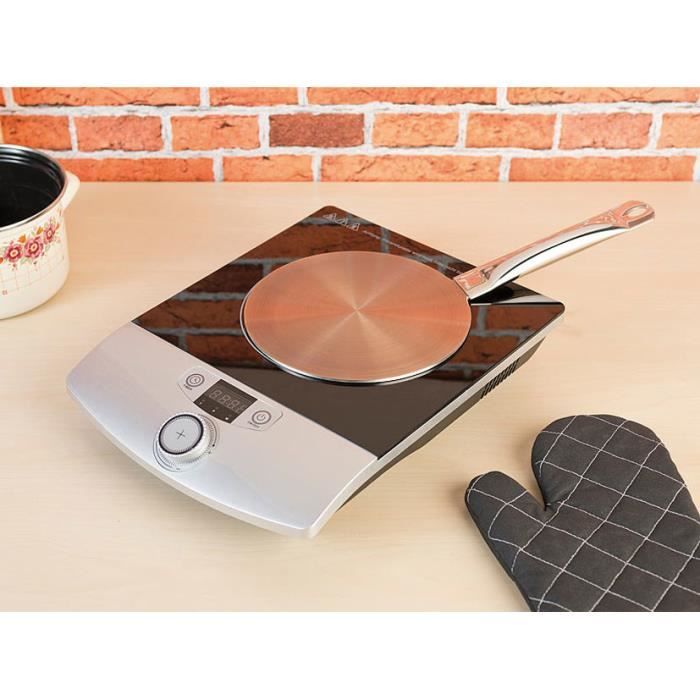 Adaptateur Induction Plaque, Adaptateur Plaque Induction, 22cm Diffuseur De Chaleur En Acier Inoxydable Plaque à Induction Adaptateur Diffuseur Chaleur Gaz Induction Adapter