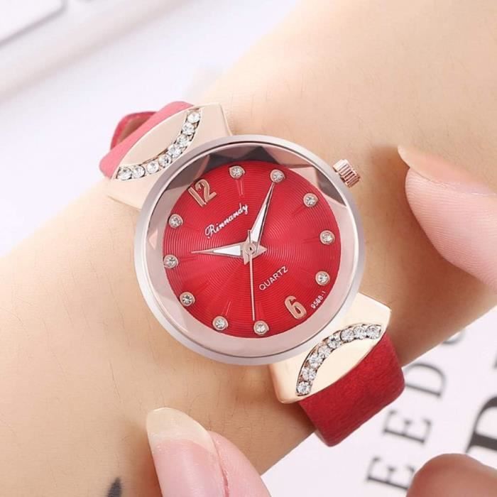 Montre Cuir Femme Montre Pas Cher Bracelet Mode Fashion Chic