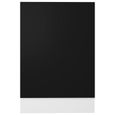 3603•SALE CHIC Panneau de lave-vaisselle Noir 45x3x67 cm Aggloméré|ARMOIRE BUFFET Meuble haut Meuble bas Cuisine-3